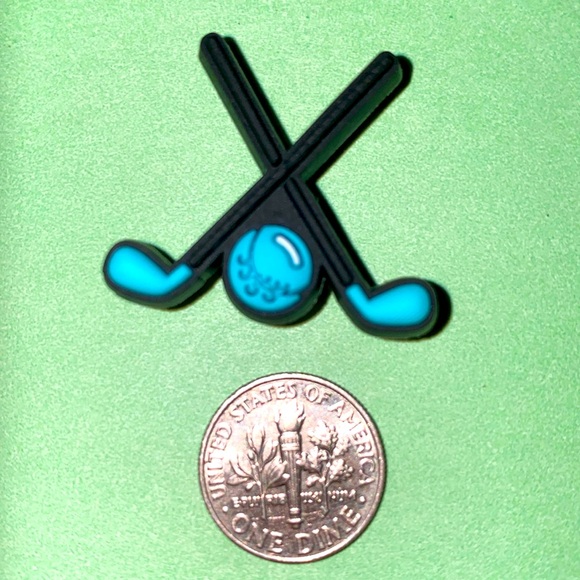 (10 for $15) 🏒 Hockey Ball & Sticks NHL Sport Crocs Shoe Charms - Picture 1 of 2